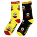 Challenge Leuk The Duck Socks 2-Pack Smiley Face Black/Smiley Face Yellow