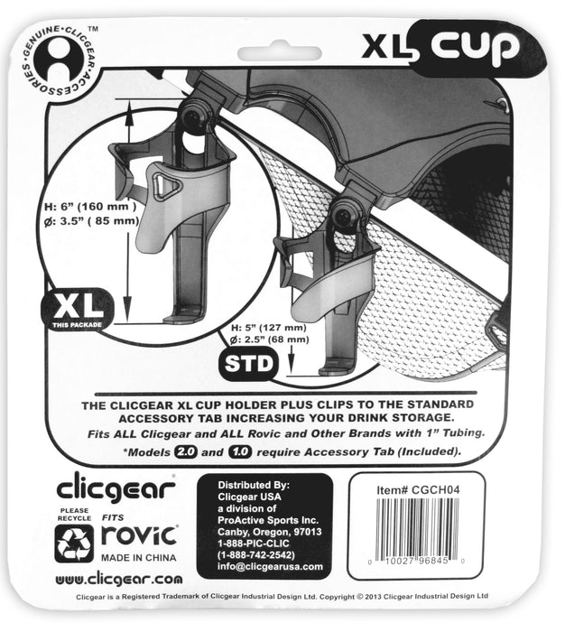 Clicgear XL Cup Holder Instructions
