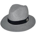 Evoke Phoenix Panamate Hat Light Grey