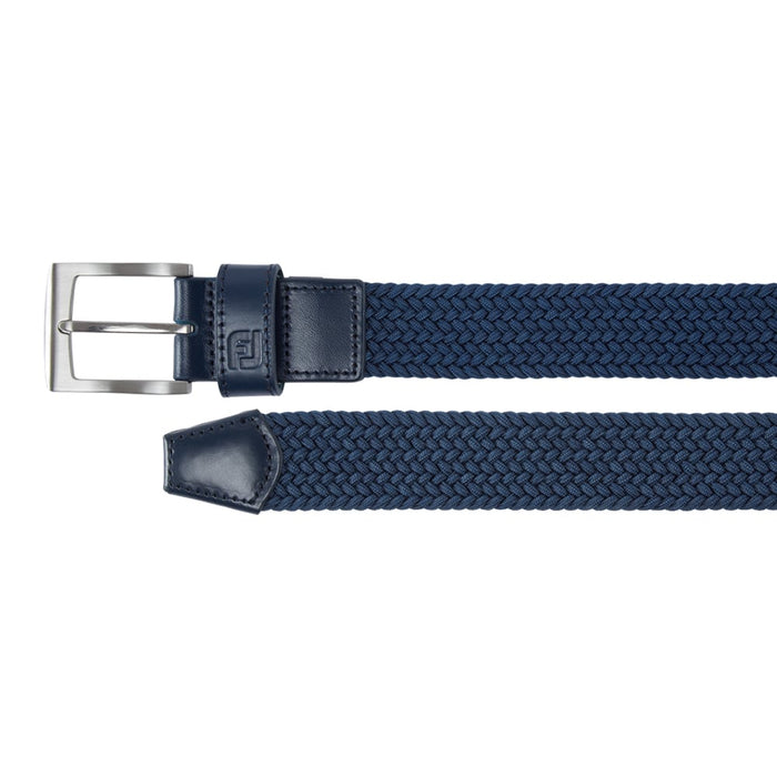 FootJoy 2022 Braided Belt Navy Buckle and Tip