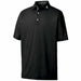 FootJoy Athletic Fit Lisle Solid Gingham Trim Polo Shirt Black