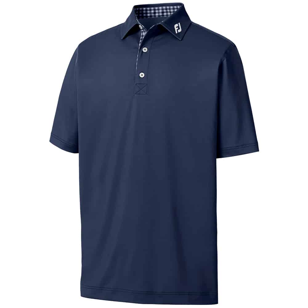 FootJoy Stretch Pique Solid Self Collar Polo Shirt The House of Golf