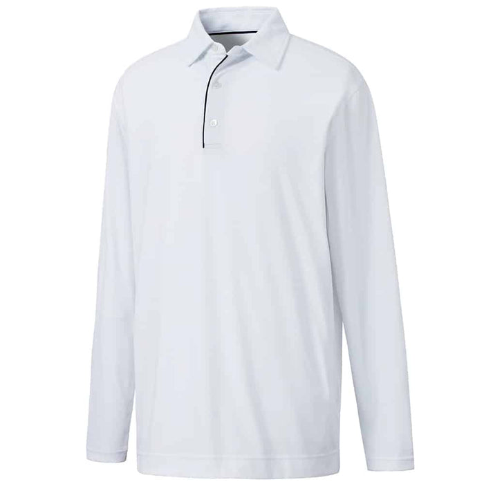 FootJoy Performance Long Sleeve Collared Polo Shirt White