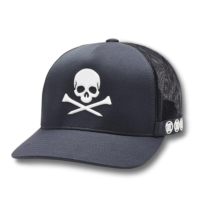 G-Fore Skull And T's Trucker Cap Charcoal