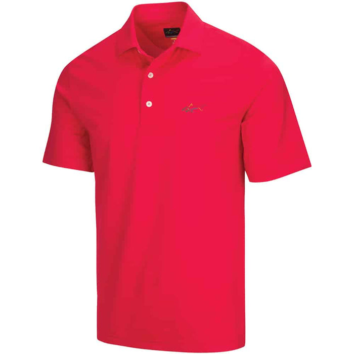 Greg Norman Freedom Micro Pique Stretch Polo Shirt British Red