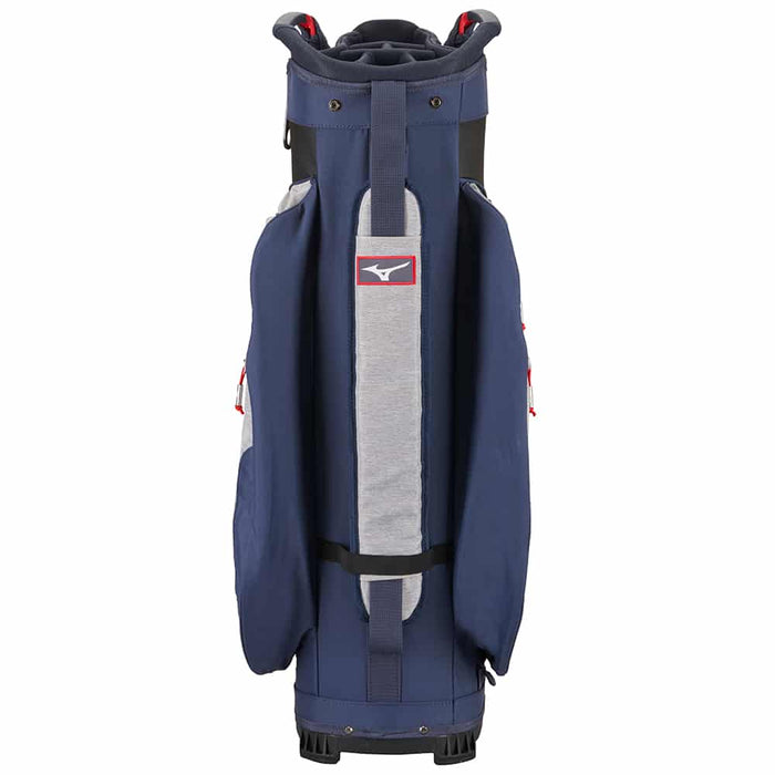 Mizuno 2022 BR-D4 Cart Bag Heather Grey Navy Red Side