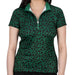 Nancy Lopez Lux Short Sleeve Polo Shirt Pine Multi Front