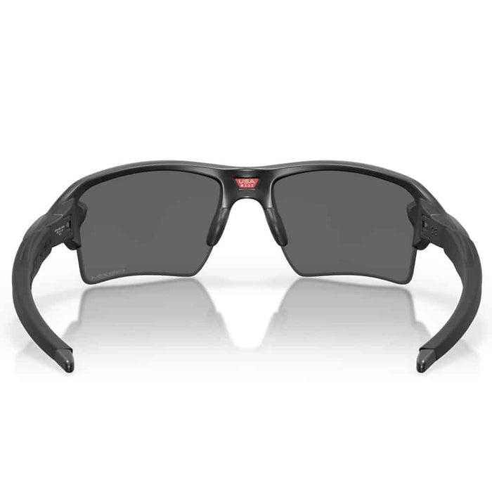 Oakley Flak 2.0 XL Sunglasses Matte Black Frame Prizm Black Lens Back View