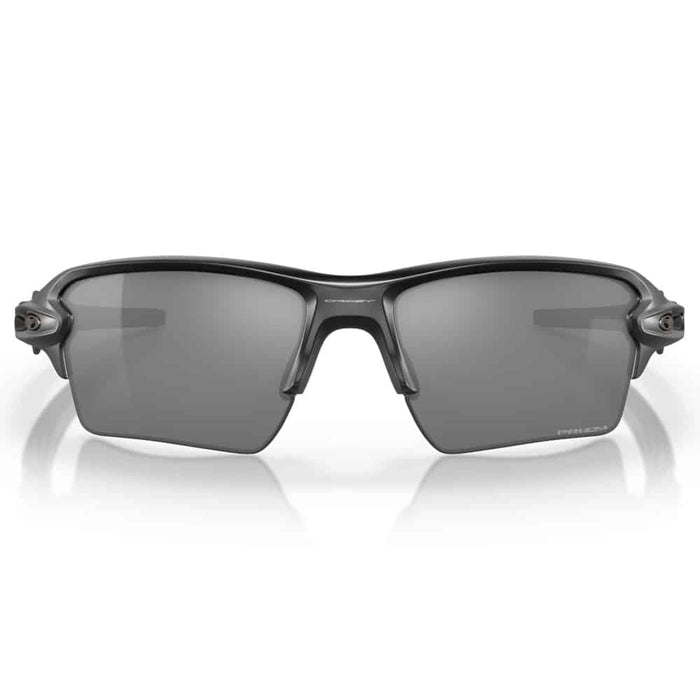 Oakley Flak 2.0 XL Sunglasses Matte Black Frame Prizm Black Lens Front View