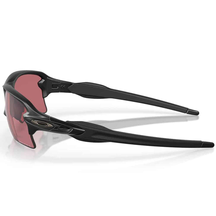 Oakley Flak 2.0 XL Sunglasses Matte Black Frame Prizm Dark Golf Lens Side View