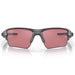 Oakley Flak 2.0 XL Sunglasses Steel Frame Prizm Dark Golf Lens Back View