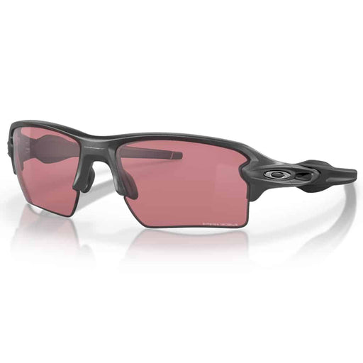 Oakley Flak 2.0 XL Sunglasses Steel Frame Prizm Dark Golf Front Angle