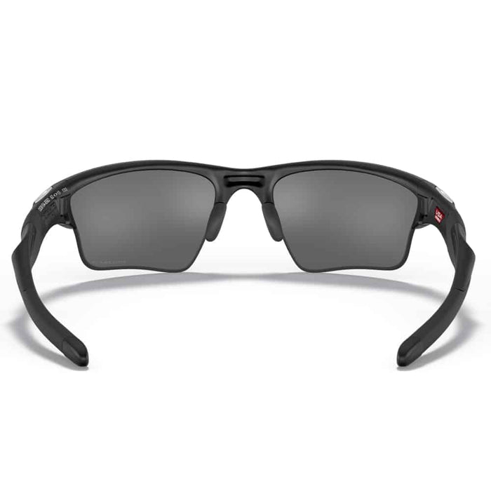 Oakley Half Jacket 2.0 XL Sunglasses Matte Black Frame With Black Polarized Lens Back