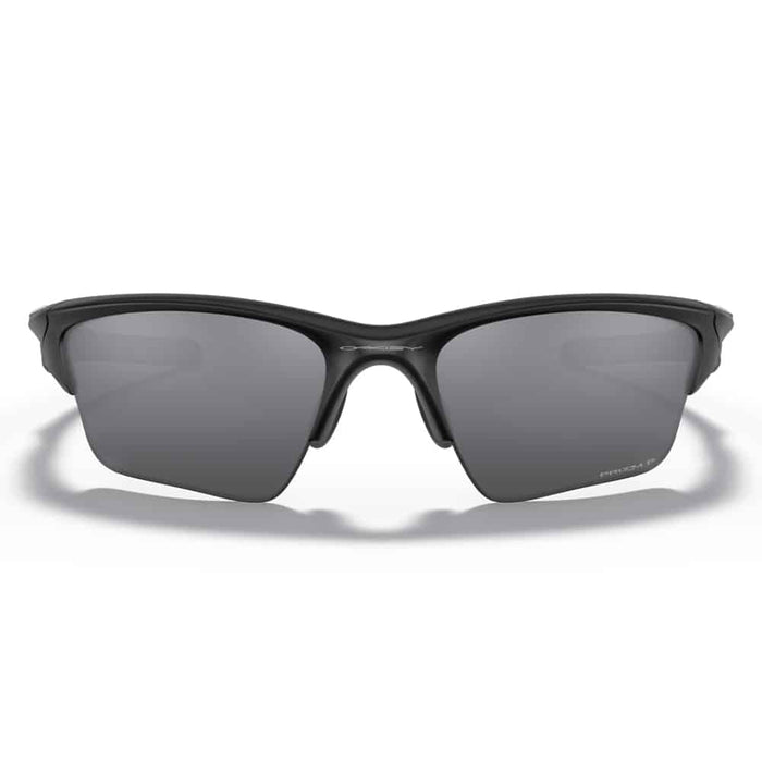 Oakley Half Jacket 2.0 XL Sunglasses Matte Black Frame With Black Polarized Lens Front