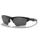 Oakley Half Jacket 2.0 XL Sunglasses Matte Black Frame With Black Polarized Lens Front Angle
