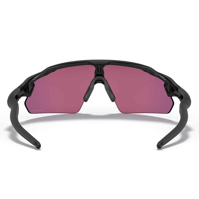 Oakley Radar EV Pitch Sunglasses Polished Black Frame Prizm Field Lens Back View