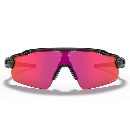 Oakley Radar EV Pitch Sunglasses Polished Black Frame Prizm Field Lens Front View