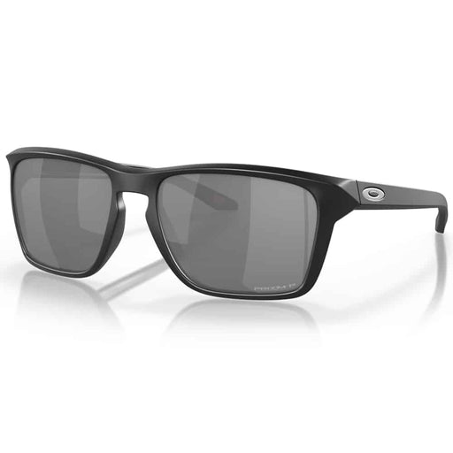 Oakley Sylas Sunglasses Matte Black Frame Prizm Black Lens Front Angle