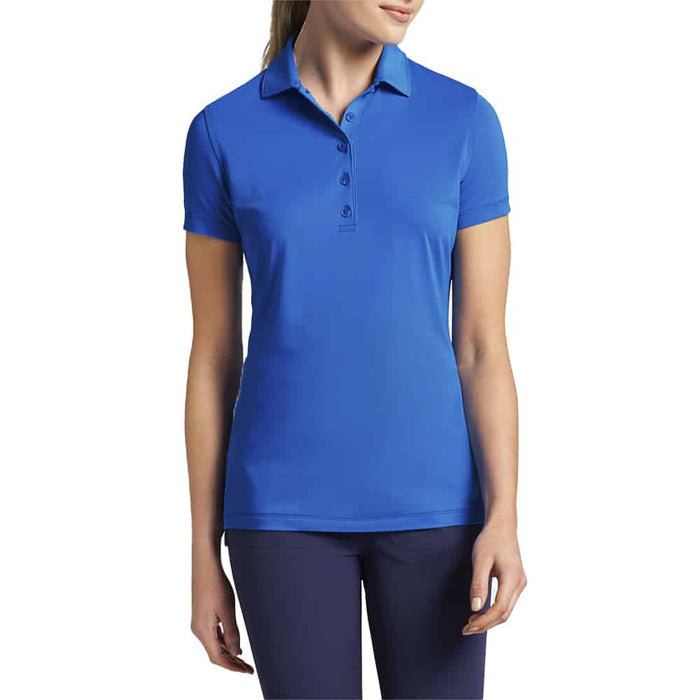 Peter Millar Ladies Perfect Fit Performance Polo Shirt Sapphire Model Front