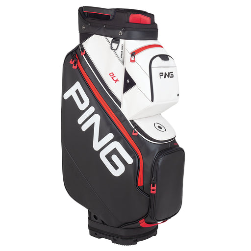 PING 191 DLX Cart Golf Bag Black White Scarlet Side