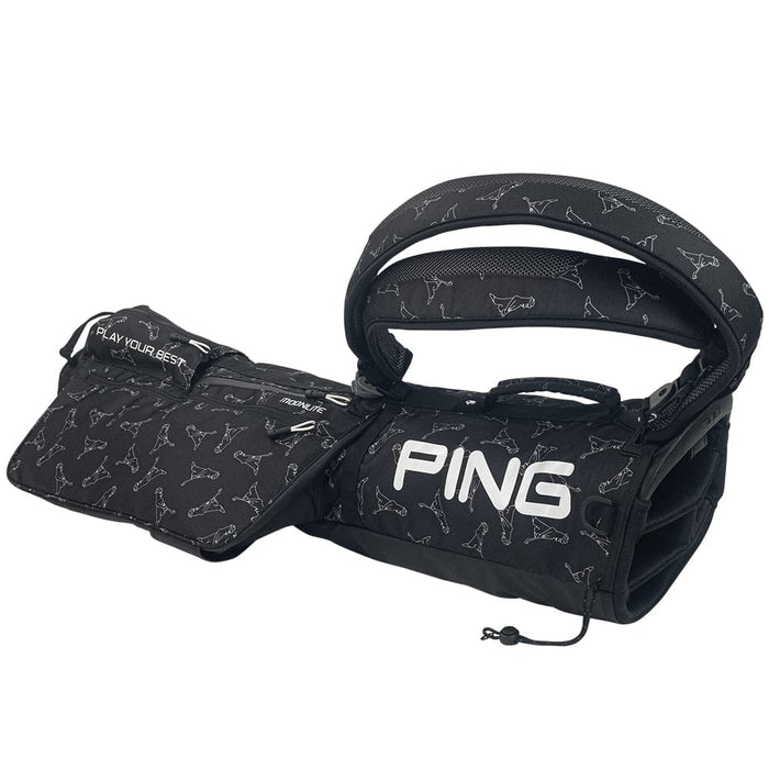 PING 201 Moonlite Carry Golf Bag Black Mr Ping Side