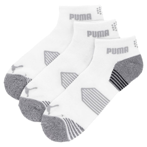 Puma Essential Quarter Cut Socks 3-Pack Bright White