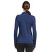 Solbari Sensitive Long Sleeve Ladies Polo Shirt Navy Back