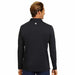 Solbari Sensitive Long Sleeve Polo Shirt Black Back