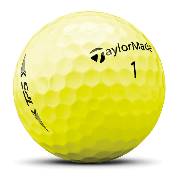 TaylorMade 2021 TP5 Golf Balls Single Ball Yellow