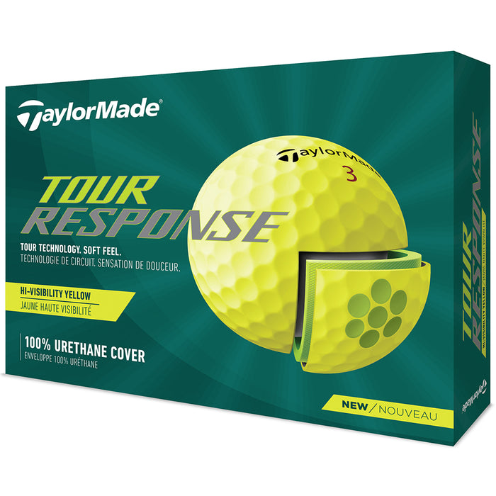 TaylorMade 2022 Tour Response Golf Balls Yellow 1 Dozen