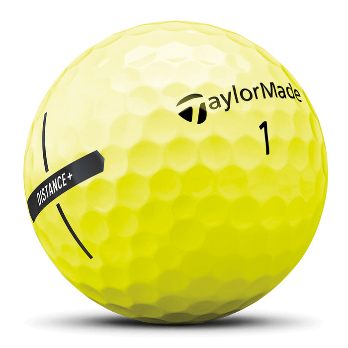 TaylorMade Distance+ Golf Balls Single Ball Yellow 