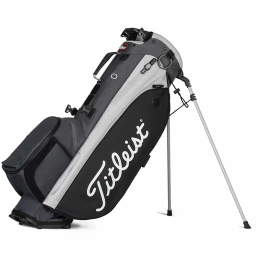 Titleist Players 4 Plus Stand Bag Charcoal Black Grey Side
