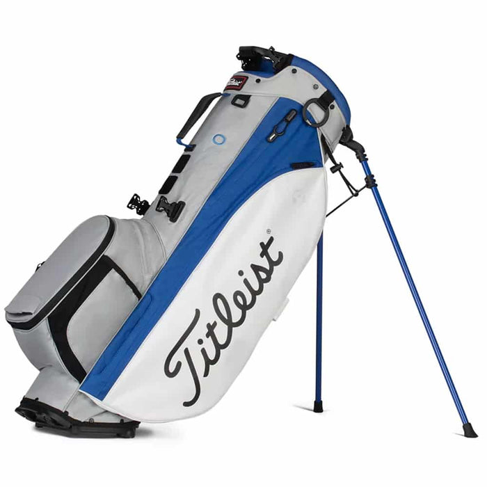Titleist Players 4 Plus Stand Bag Grey White Royal Side
