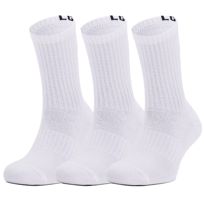 Under Armour Core Crew Socks 3-Pack White
