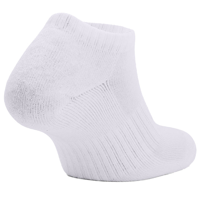 Under Armour Core No Show Socks 3-Pack White Back
