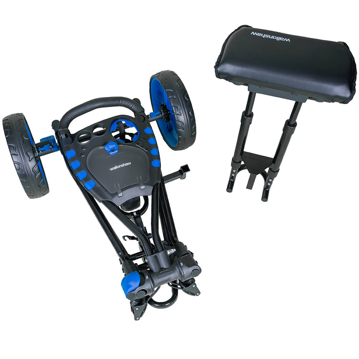 Walkinshaw Racer 4.0 Seated Golf Push Buggy Blue Top